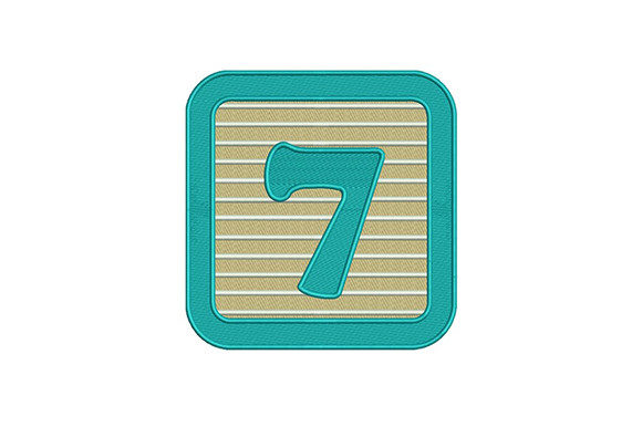 7 Seven Number: A Personalized Embroidery Design