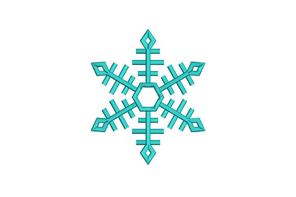 Cyan Snowflake Embroidery Review